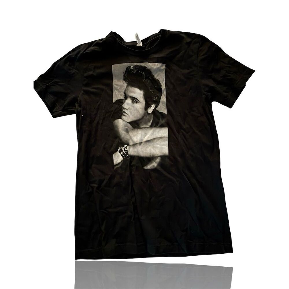 Elvis Presley Graphic T-Shirt Unisex M Vintage Early Photo Tee: The King